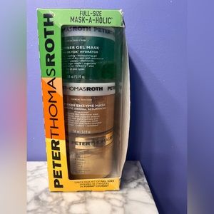 Peter Thomas Roth Full Size Mask-A-Holic 24K Gold Pumpkin Cucumber 3pc Set 5.1oz
